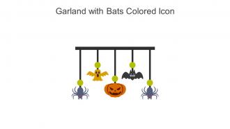 Garland With Bats Colored Icon In Powerpoint Pptx Png And Editable Eps Format