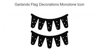 Garlands Flag Decorations Monotone Icon In Powerpoint Pptx Png And Editable Eps Format