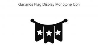 Garlands Flag Display Monotone Icon In Powerpoint Pptx Png And Editable Eps Format