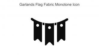 Garlands Flag Fabric Monotone Icon In Powerpoint Pptx Png And Editable Eps Format