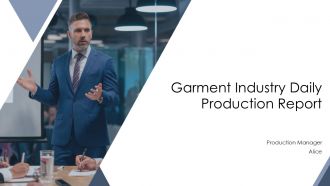 Garment Industry Daily Production Report PPT Template AT