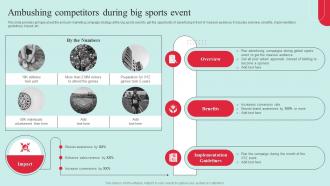 Garnering Massive Brand Exposure Ambushing Competitors During Big Sports Event