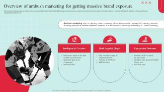 Garnering Massive Brand Exposure Overview Of Ambush Marketing For Getting Massive Brand Exposure