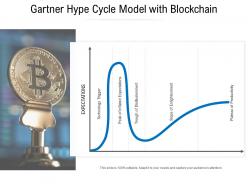 Gartner Hype Cycle Model With Blockchain
