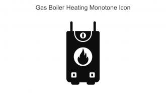 Gas Boiler Heating Monotone Icon In Powerpoint Pptx Png And Editable Eps Format
