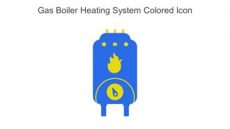 Gas Boiler Heating System Colored Icon In Powerpoint Pptx Png And Editable Eps Format