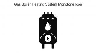 Gas Boiler Heating System Monotone Icon In Powerpoint Pptx Png And Editable Eps Format