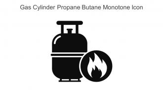 Gas Cylinder Propane Butane Monotone Icon In Powerpoint Pptx Png And Editable Eps Format