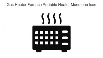 Gas Heater Furnace Portable Heater Monotone Icon In Powerpoint Pptx Png And Editable Eps Format