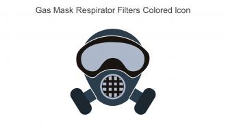 Gas Mask Respirator Filters Colored Icon In Powerpoint Pptx Png And Editable Eps Format