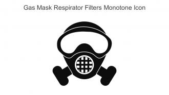 Gas Mask Respirator Filters Monotone Icon In Powerpoint Pptx Png And Editable Eps Format
