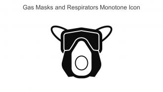 Gas Masks And Respirators Monotone Icon In Powerpoint Pptx Png And Editable Eps Format
