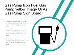 Gas pump icon fuel gas pump yellow image or as gas pump sign board
