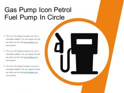 Gas pump icon petrol fuel pump in circle