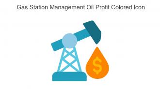 Gas Station Management Oil Profit Colored Icon In Powerpoint Pptx Png And Editable Eps Format