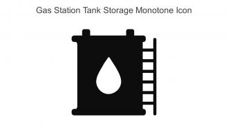 Gas Station Tank Storage Monotone Icon In Powerpoint Pptx Png And Editable Eps Format