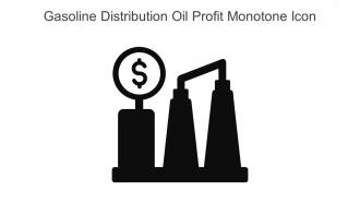 Gasoline Distribution Oil Profit Monotone Icon In Powerpoint Pptx Png And Editable Eps Format