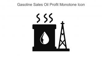 Gasoline Sales Oil Profit Monotone Icon In Powerpoint Pptx Png And Editable Eps Format