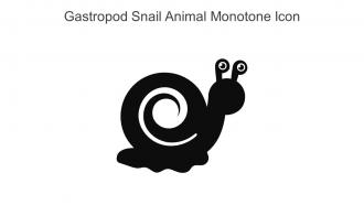 Gastropod Snail Animal Monotone Icon In Powerpoint Pptx Png And Editable Eps Format
