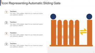 Gate icon powerpoint ppt template bundles