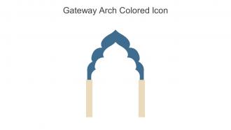 Gateway Arch Colored Icon In Powerpoint Pptx Png And Editable Eps Format