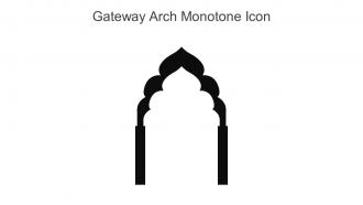 Gateway Arch Monotone Icon In Powerpoint Pptx Png And Editable Eps Format
