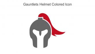 Gauntlets Helmet Colored Icon In Powerpoint Pptx Png And Editable Eps Format