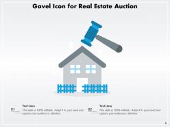 Gavel Icon Business Indicating Review Illustrating Judgement