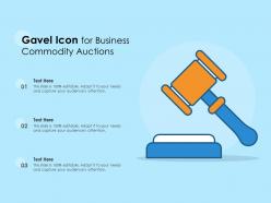 Gavel icon for business commodity auctions