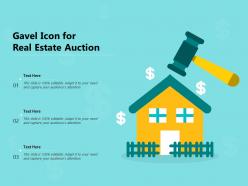 Gavel icon for real estate auction