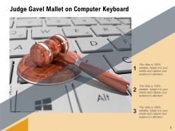 Gavel Purpose Currency Striking Computer Keyboard