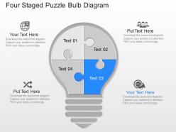 36431934 style puzzles mixed 4 piece powerpoint presentation diagram infographic slide