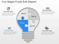 36431934 style puzzles mixed 4 piece powerpoint presentation diagram infographic slide