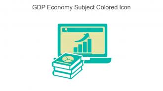 GDP Economy Subject Colored Icon In Powerpoint Pptx Png And Editable Eps Format
