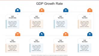 Gdp Growth Rate In Powerpoint And Google Slides Cpb
