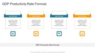 Gdp Productivity Rate Formula In Powerpoint And Google Slides Cpb