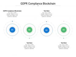 Gdpr compliance blockchain ppt powerpoint presentation ideas brochure cpb