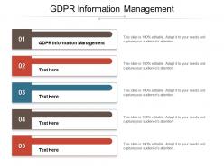 Gdpr information management ppt powerpoint presentation show design inspiration cpb