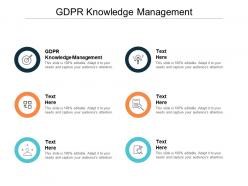 Gdpr knowledge management ppt powerpoint presentation inspiration gallery cpb