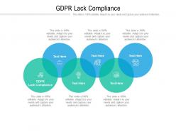 Gdpr lack compliance ppt powerpoint presentation professional example cpb