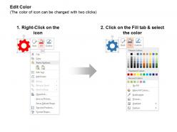 Gear add people search remove client from list ppt icons graphics