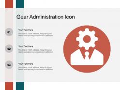Gear Administration Icon Ppt Templates