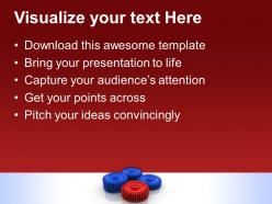 Gear and cogs powerpoint templates leadership symbol marketing ppt design slides