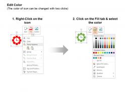 Gear clock secured folder checklist data storage ppt icons graphics