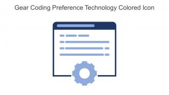 Gear Coding Preference Technology Colored Icon In Powerpoint Pptx Png And Editable Eps Format