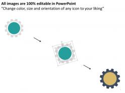 Gear for process control production flat powerpoint design
