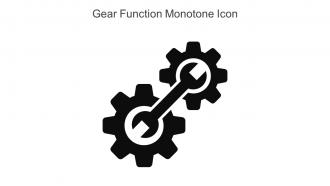 Gear Function Monotone Icon In Powerpoint Pptx Png And Editable Eps Format