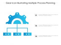 Gear icon illustrating multiple process planning