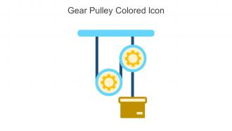Gear Pulley Colored Icon In Powerpoint Pptx Png And Editable Eps Format