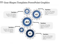 Gear shapes templates powerpoint graphics